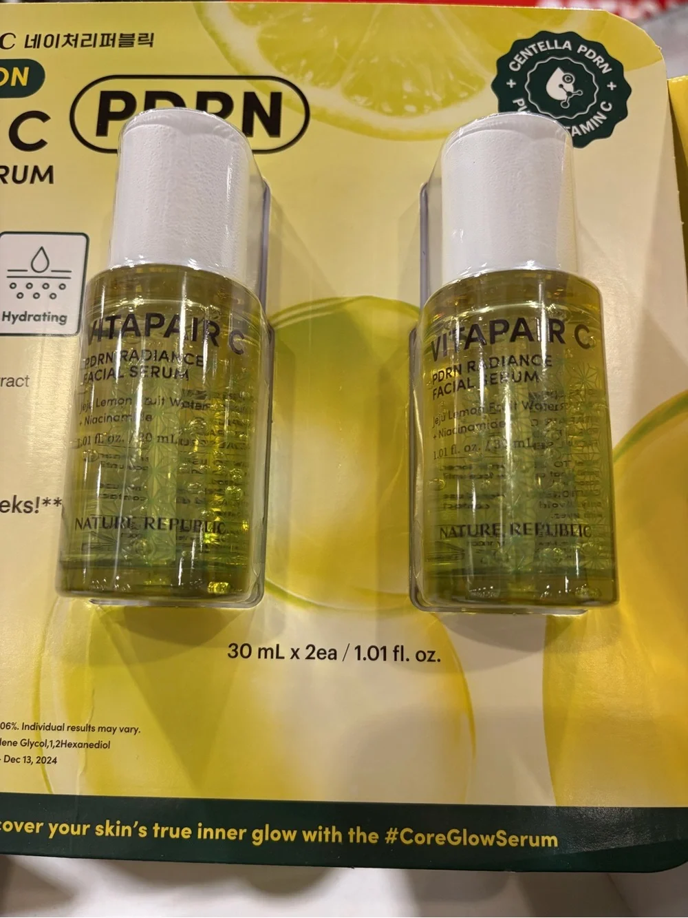 Jeju green lemon Vitapair C PDRN Radiance Facial Serum — value duo pack sealed